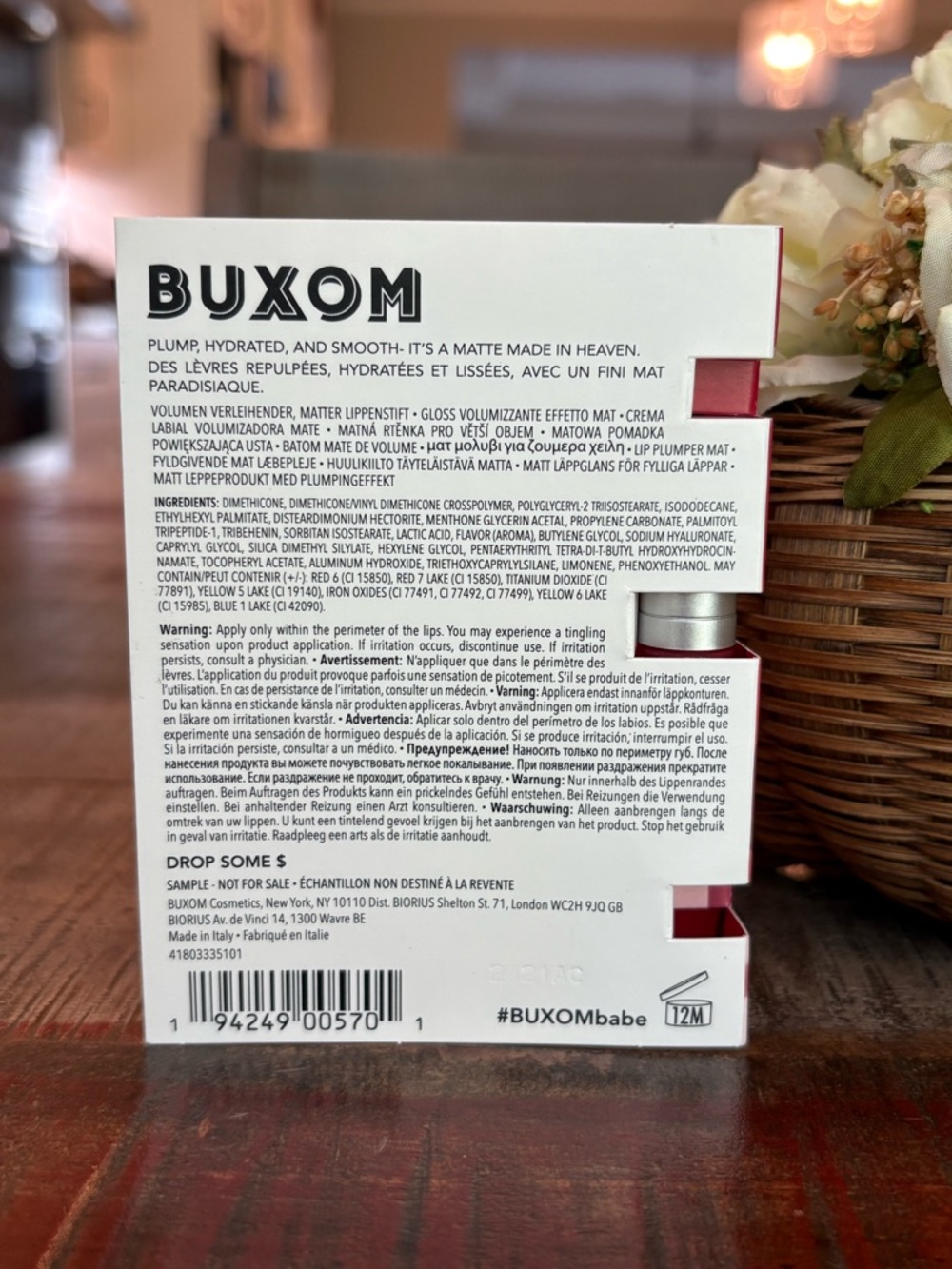 NEW Buxom FULL-ON Plumping LIP POLISH in DOLLY & LIP MATTE in DROP SOME $ Minis! - Picture 8 of 8